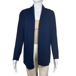 PRE-OWNED - the cashmere project Navy Open Front Cardigan Size Small